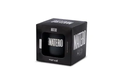 MATE TERMICO ACERO MATERO GRABADO NEGRO
