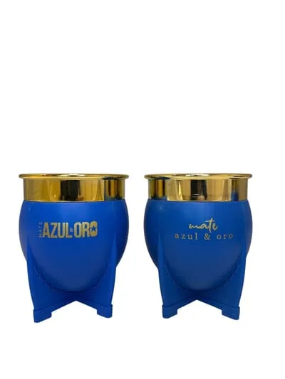 MATE AZUL Y ORO